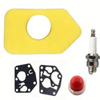 Carburetor Repair Kit for Lawn Mowers (Includes Air Filter, Grommets, Screws)