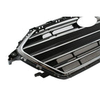 Front Bumper Grille for Hyundai Elantra (2017-2018) Black Chrome