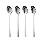 4 Piece Long Handle Spoon Set for Marine Use (316 Stainless Steel)