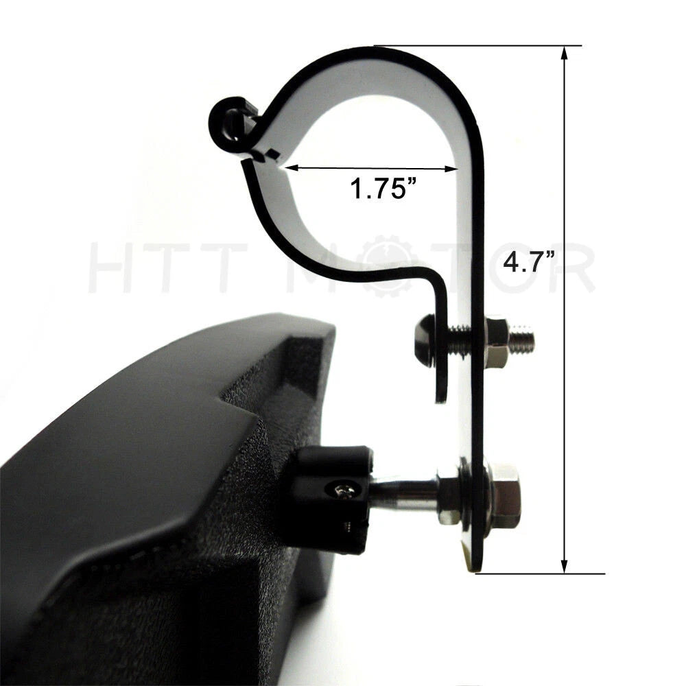 HTTMT Rearview Mirror for Polaris UTV (Universal Fit, 1.75" Roll Bars)
