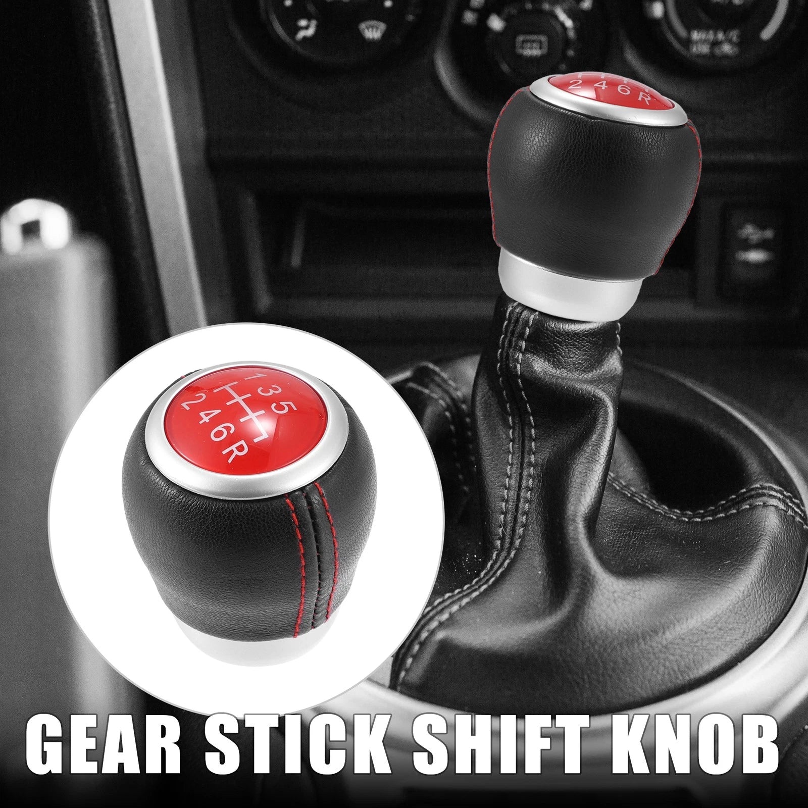 6-Speed Manual Gear Shift Knob for Subaru Forester (2010–2018) & Impreza WRX STI