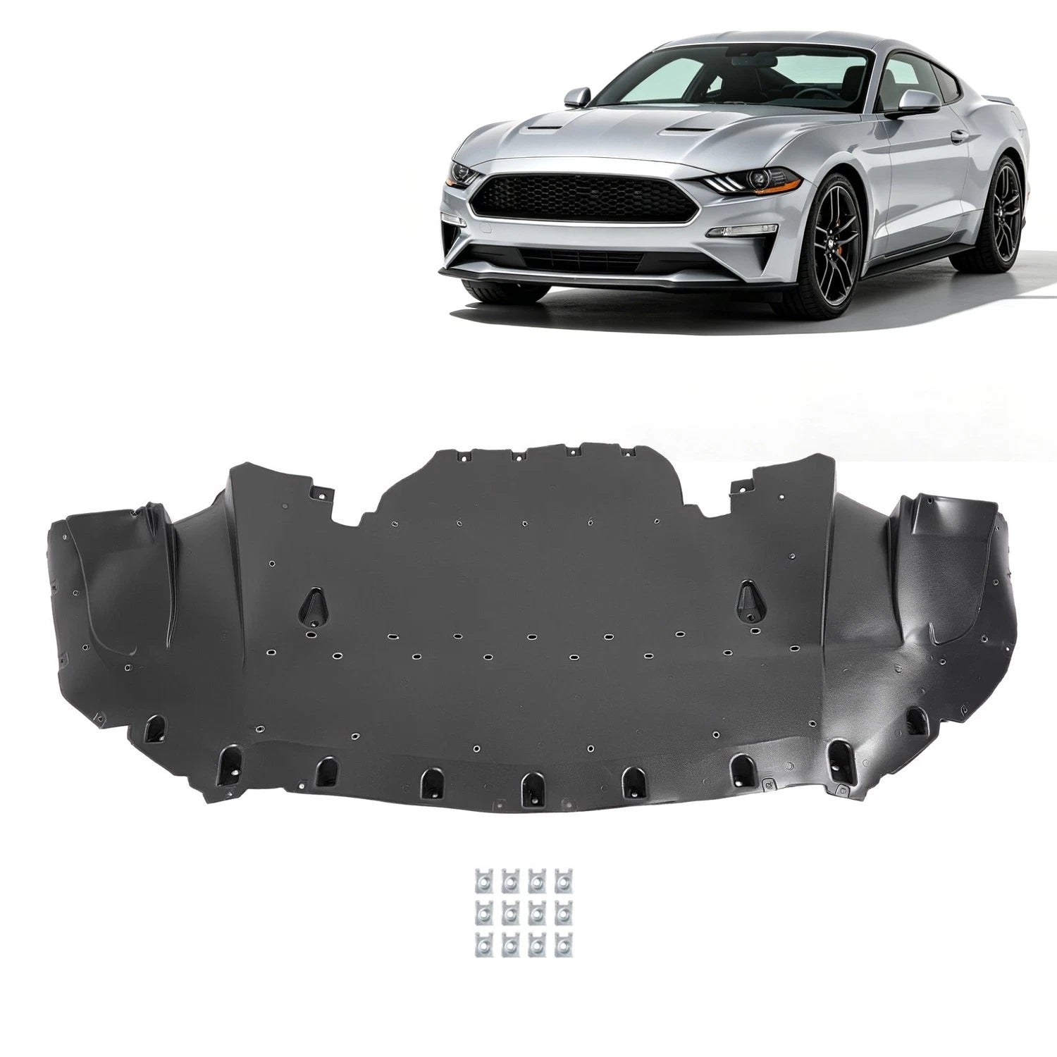 Front Engine Splash Shield for Ford Mustang (2018–2023) #JR3Z17626B