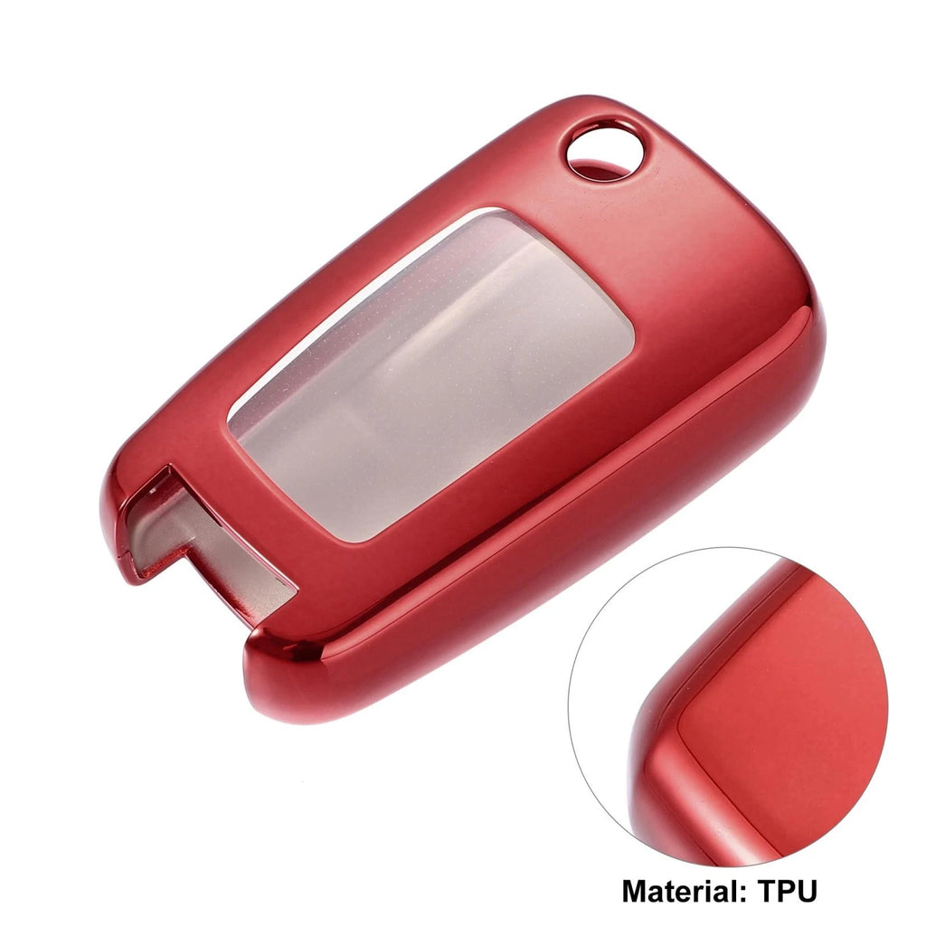 TPU Key Fob Cover for Chevrolet Impala (2014–2019) Red 745065754856