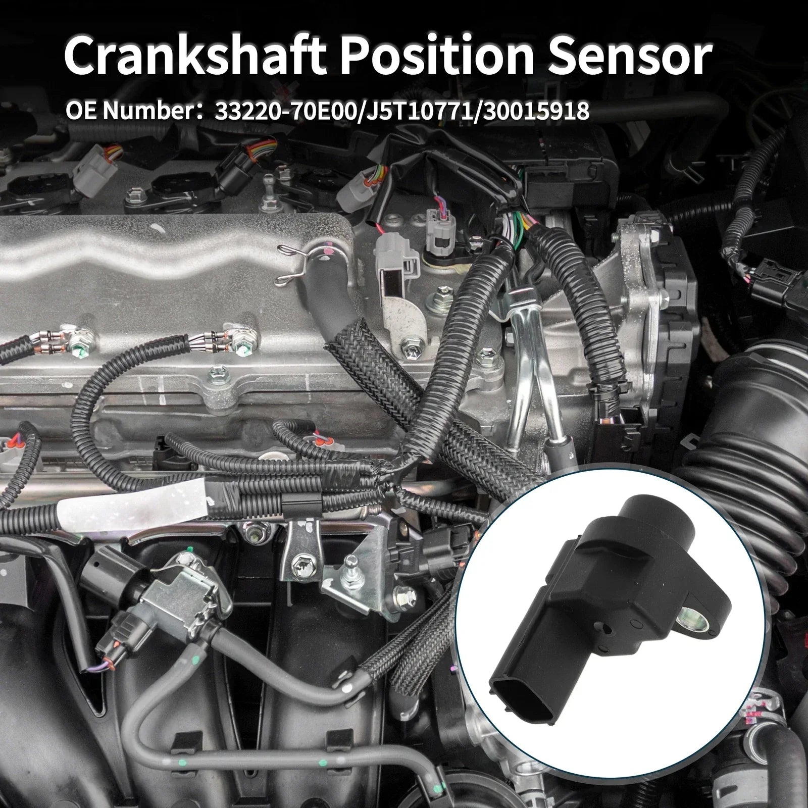 Crankshaft Position Sensor for Chevrolet Metro 1.0 1.3 (1998-2000) 1 x Pc