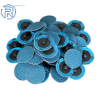 Set of 50 Zirconia Roll Lock Sanding Discs for Die Grinder (2")