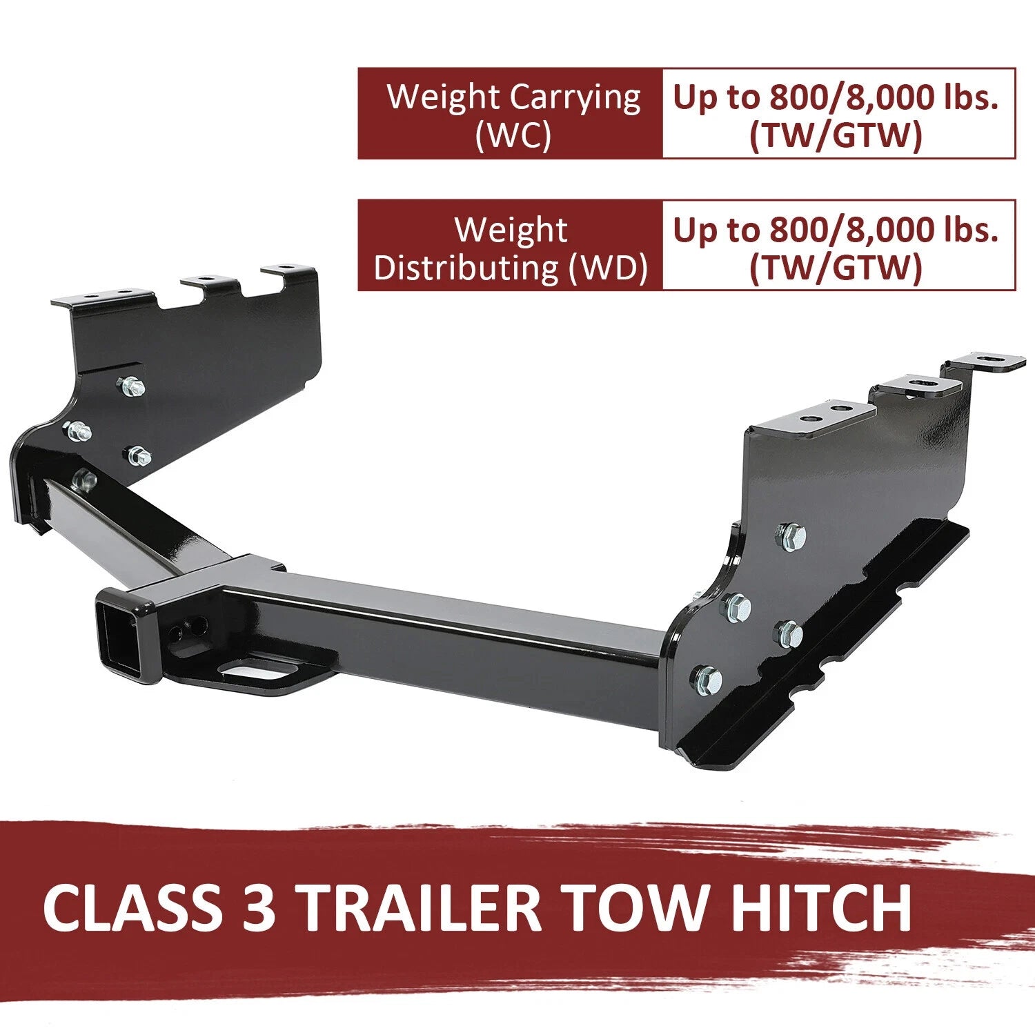 Trailer Hitch Receiver for GMC Sierra, Chevy Silverado 1500 (2014–2019)
