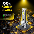 AUXITO H1 LED Headlight Bulbs 33000LM 6500K High Low Beam Combo Kit