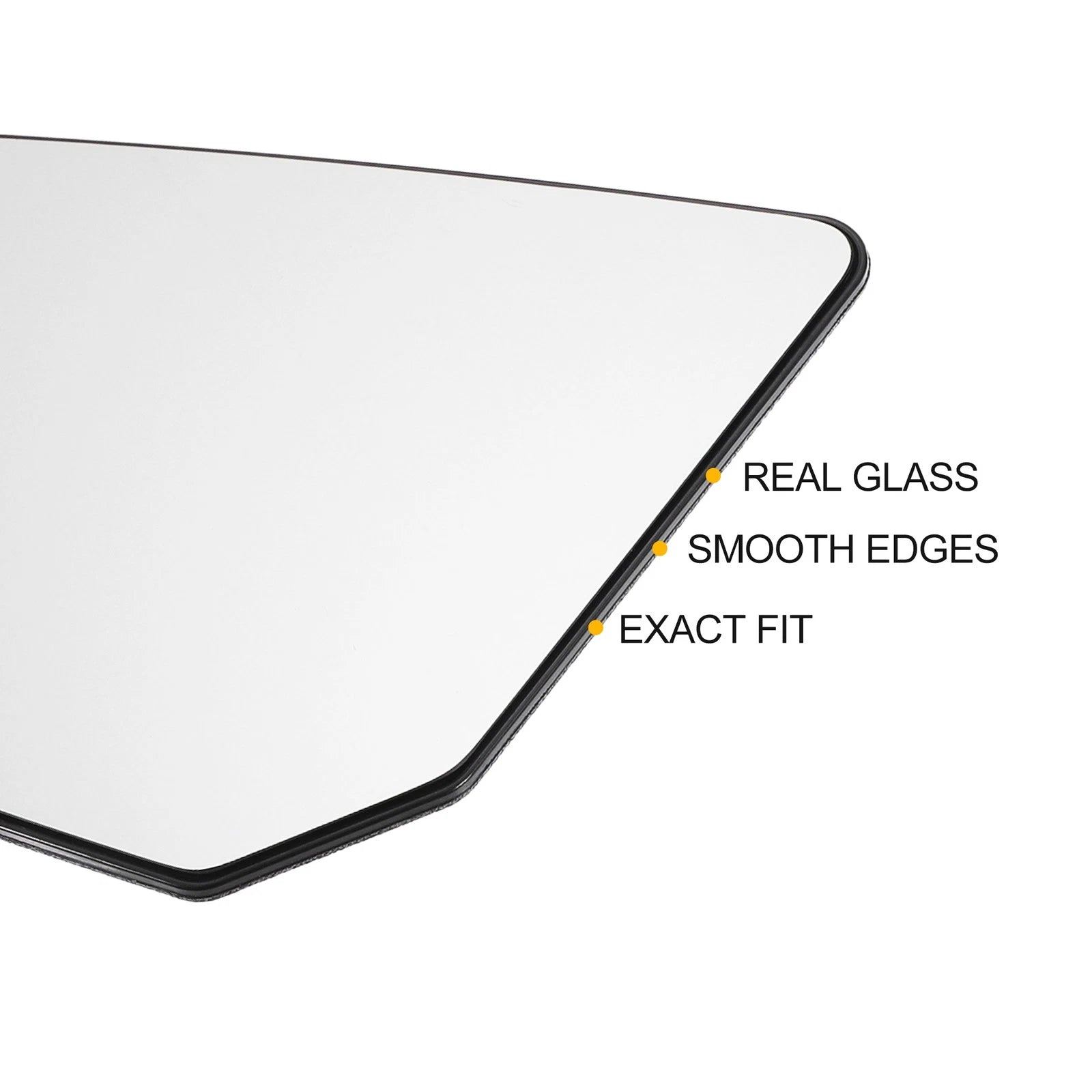 Left Side Heated White Mirror Glass for GMC Acadia, Chevrolet 