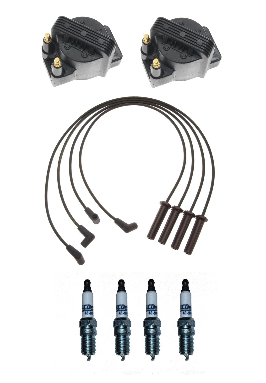 Ignition Wires & Coils Set for Chevy S10 GMC Sonoma L4 RWD (1994–2004)