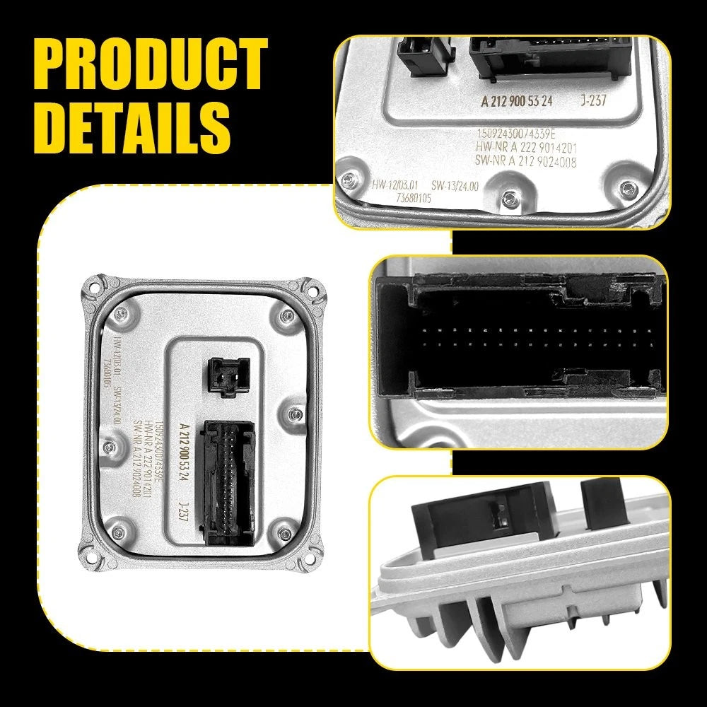 LED Headlight Control Module Ballast for Mercedes-Benz E200 (2014–2016) A2129005324