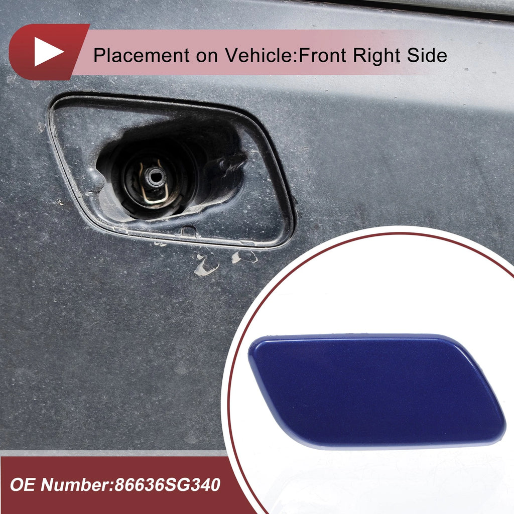 Front Right Washer Nozzle Cover Cap for Subaru Forester (2016–2018) Blue