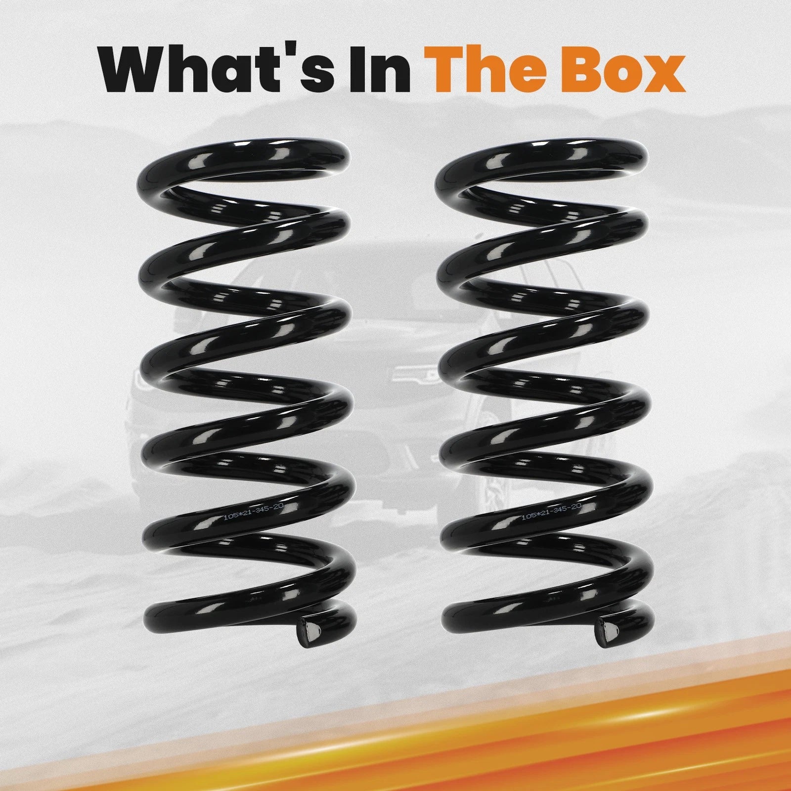 Front 3" Drop Coil Springs for Chevy Silverado GMC Sierra 1500 (1999-2007)