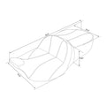 Gel Seat Hammock for Harley Electra Road Glide (2009–2023) Black