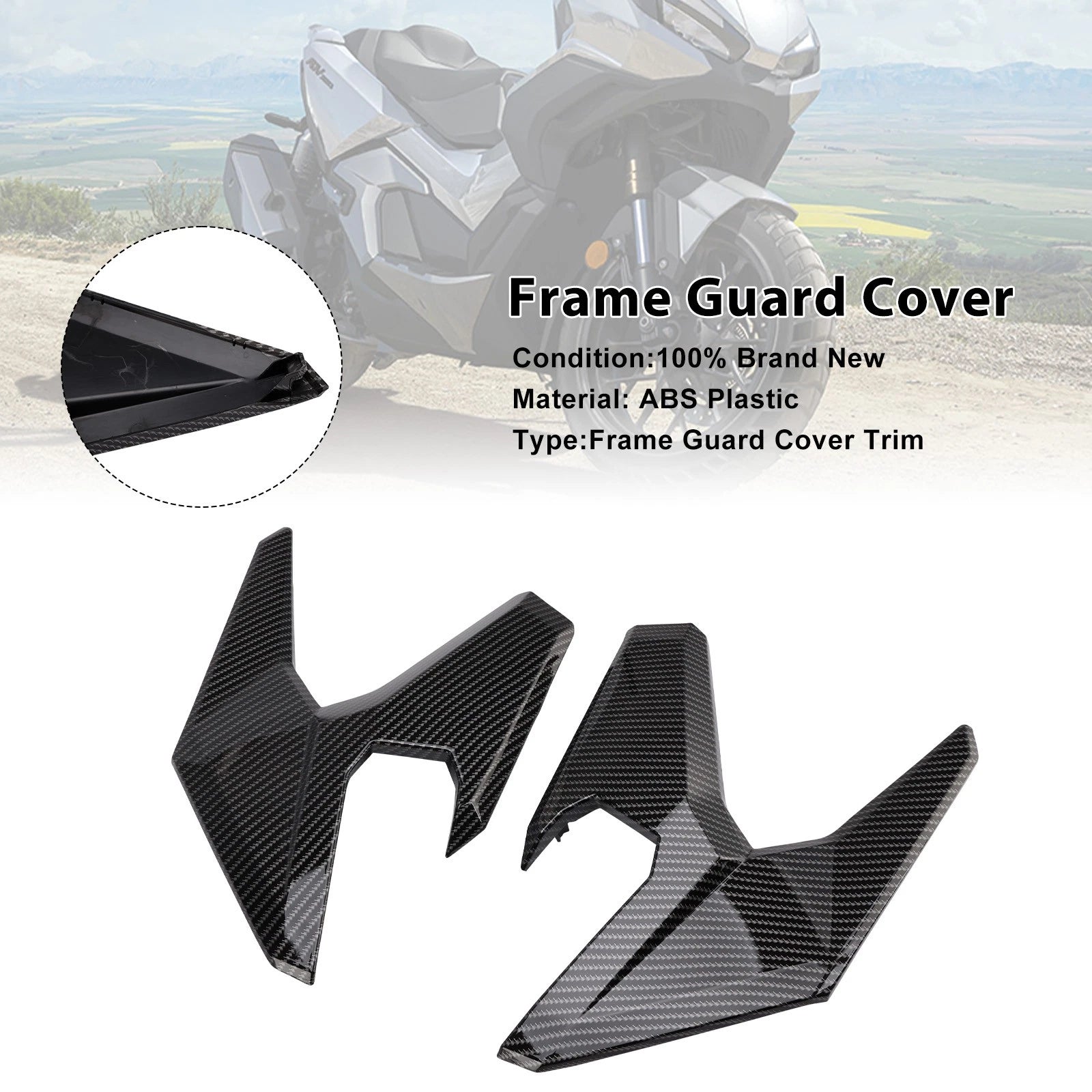 Frame Side Cover Panel Guard for Honda ADV350 (2022–2025) Carbon