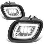 LED Halo DRL Projector Fog Light Lamp Chrome for Freightliner Cascadia (2008–2017)