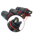 2X IP67 Waterproof 2/3 Pin Gauge Electrical Connector Cable