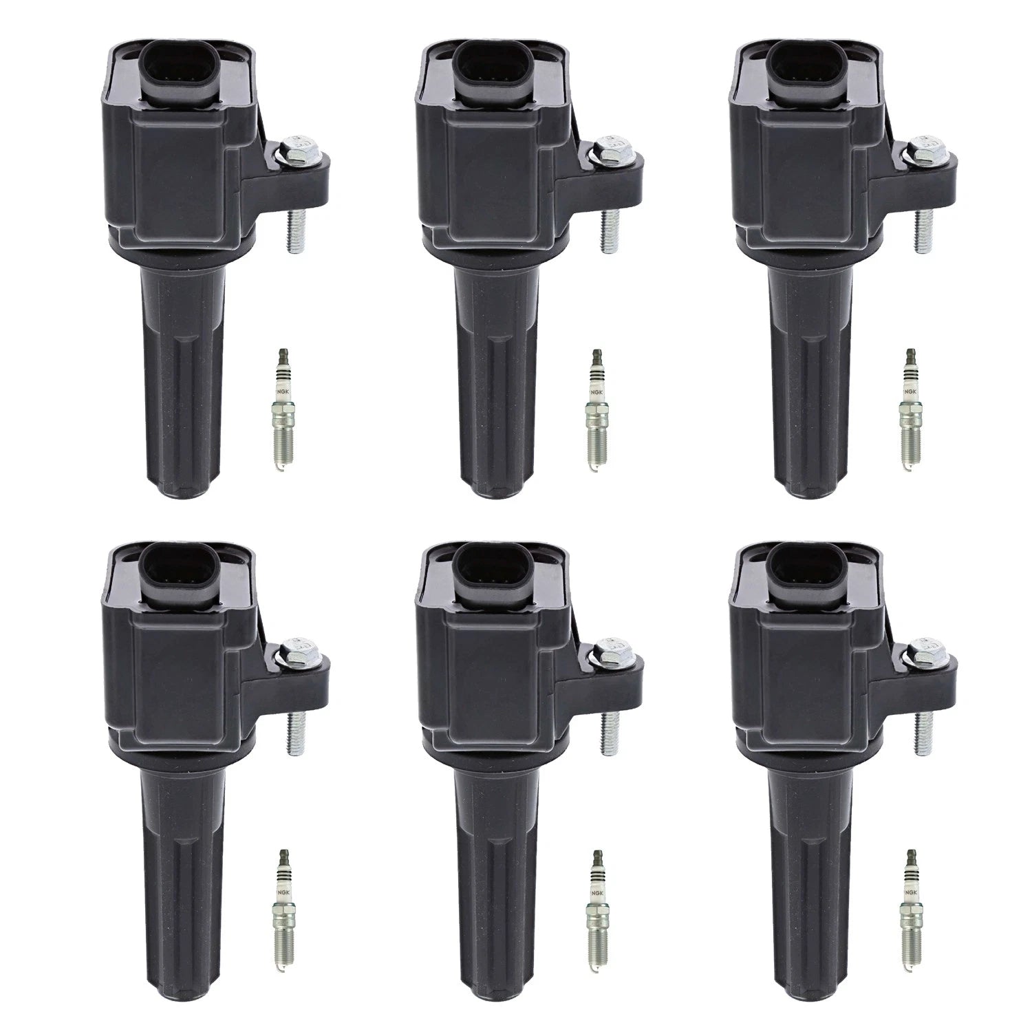 Set of 6 Ignition Coils & NGK Iridium Spark Plugs for 9-7x Envoy XL (2005–2009)