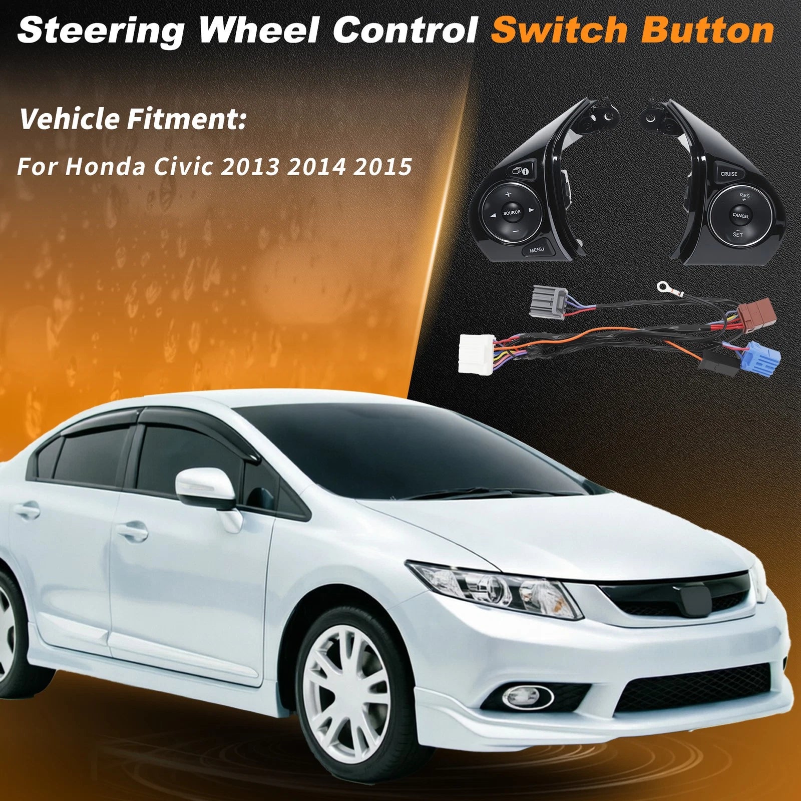 Steering Wheel Cruise Audio Control Switch 35880TR6A02 for Honda Civic (2013–2015)