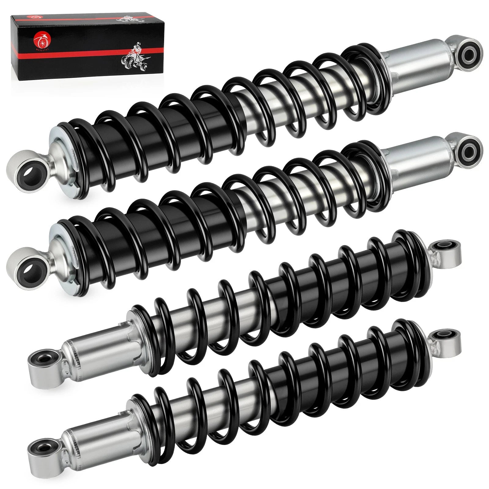 Set of 2 Front Rear Shocks Absorber for Honda Foreman Rubicon 500 (2001–2014)