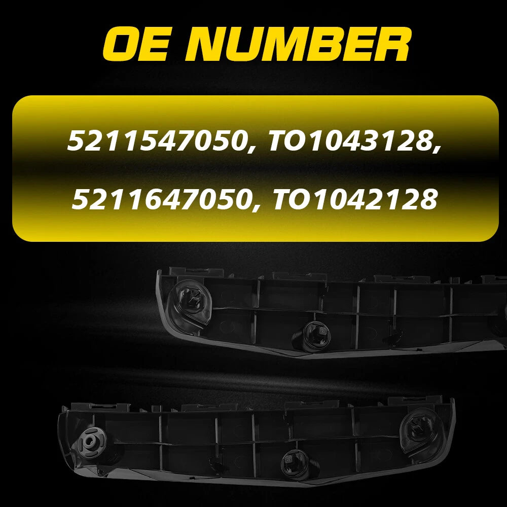 Set of 2 Front Bumper Retainer Brackets for Toyota Prius (2016–2022)