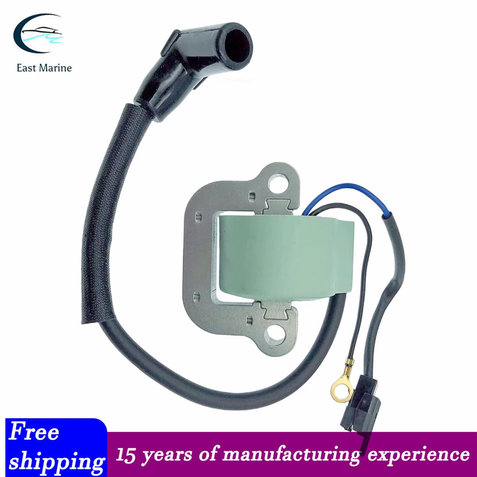 Ignition Coil for Evinrude Johnson 15HP 35HP (18-5196, 0502880, 0581407)