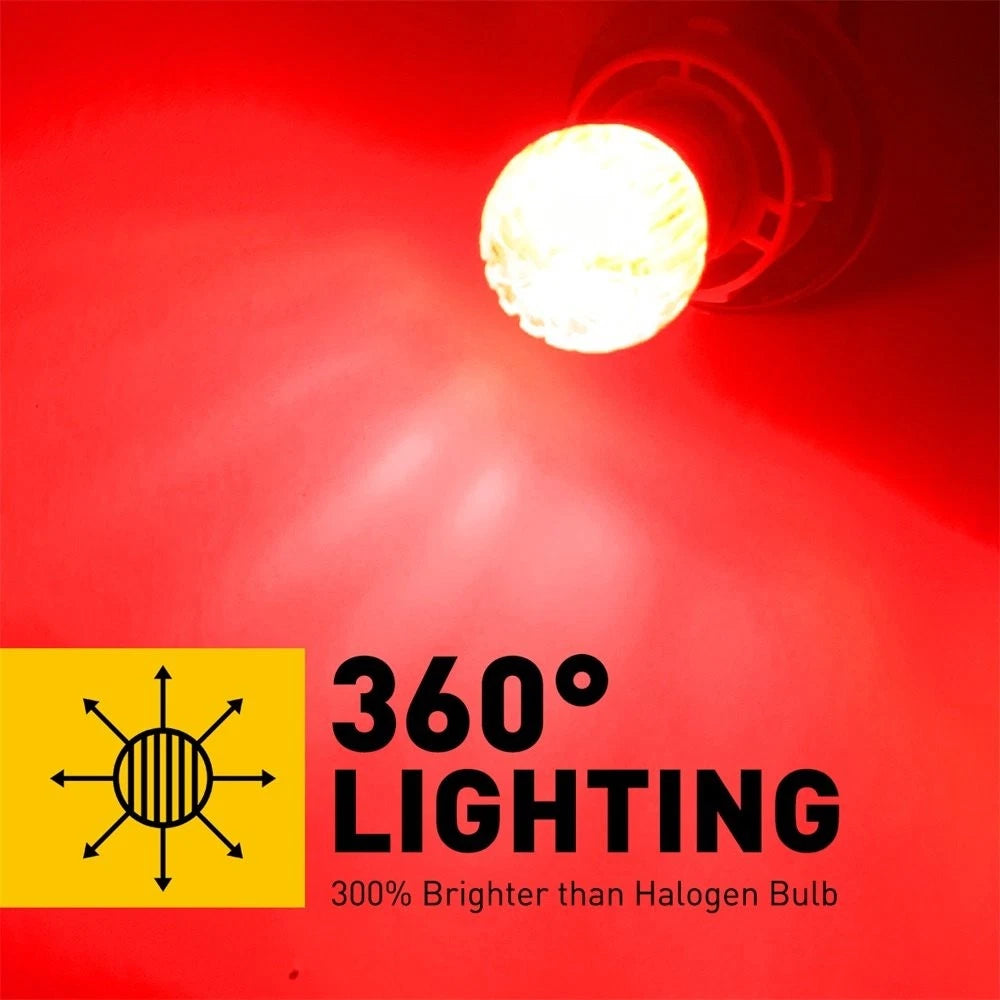 2X LED Brake Tail Backup Bulbs for Car (1157 BAY15D)
