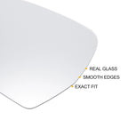 Left Side Heated White Mirror Glass for Audi A3 A4 (2008–2010)