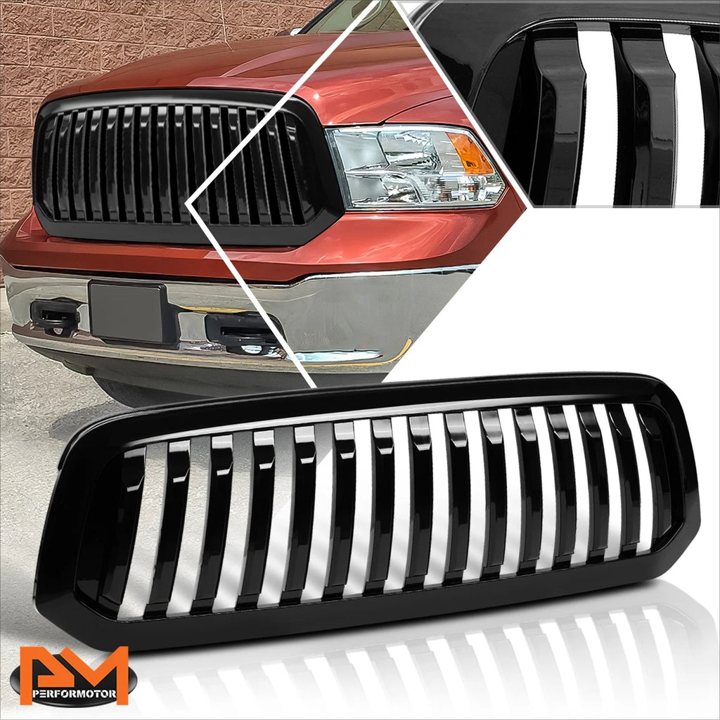 Vertical Fence Front Bumper Hood Grille Frame for Ram 1500 (2013–2019)