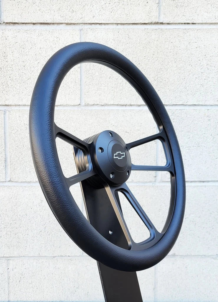 Steering Wheel Real Leather Half Wrap for Chevrolet Silverado 1500 (2014–2018)