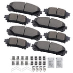 8pcs Brake Pads Set for Toyota Highlander (2014–2020), Sienna (2011–2024)