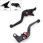 Short Brake Clutch Levers for Honda CBR650F/CB650F (2014–2015) (F-18/H-650) Black