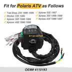 Left Handlebar Start Stop Switch for Polaris Scrambler 500 (1997–1998)