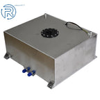 20 Gallon Fuel Cell Tank w/ Cap & Level Sender for Universal (Aluminum Silver)