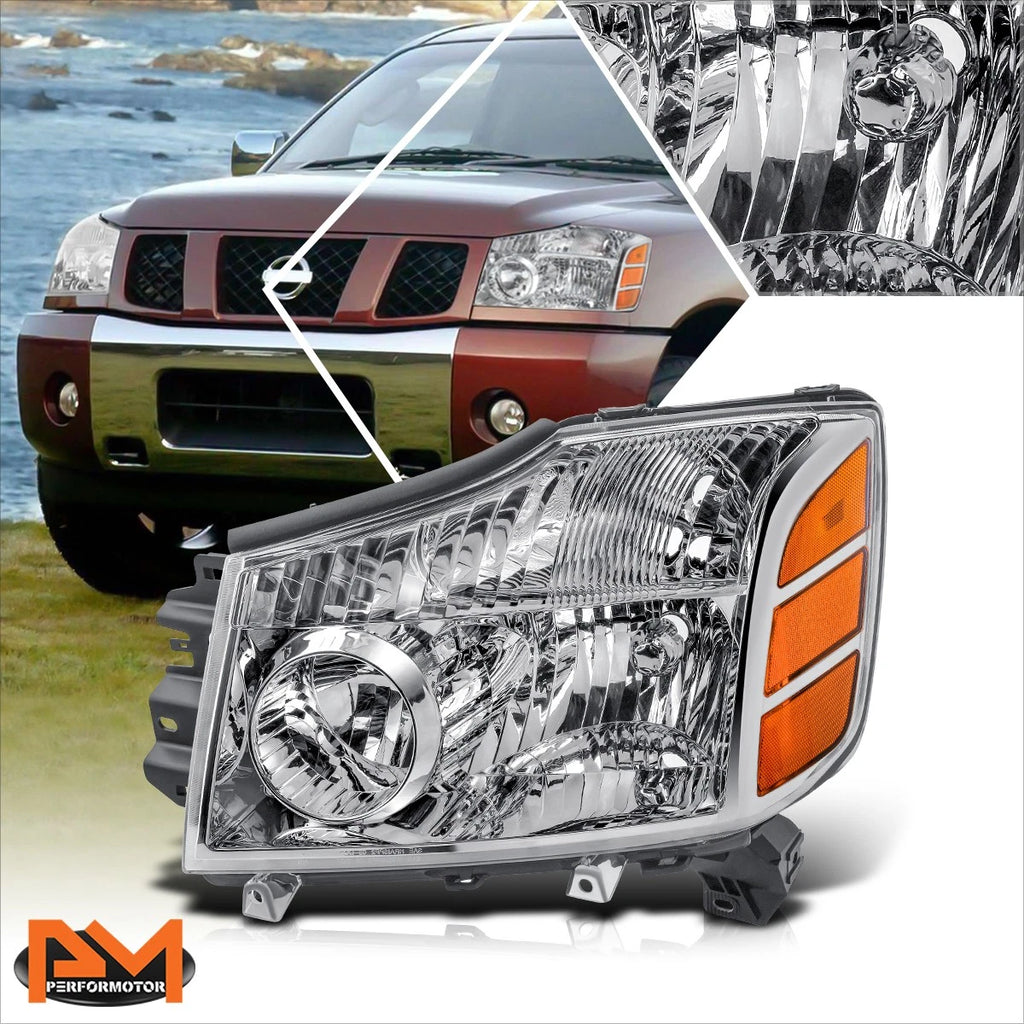 Left Side Headlight Lamp for Nissan Pathfinder Armada Titan (2004–2007)