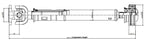 Front Drive Shaft Assembly for Dodge Dakota, Durango 4x4