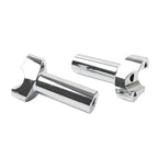 Chrome 4" Handlebar Risers for Harley Dyna Sportster Softail (1" Bar)