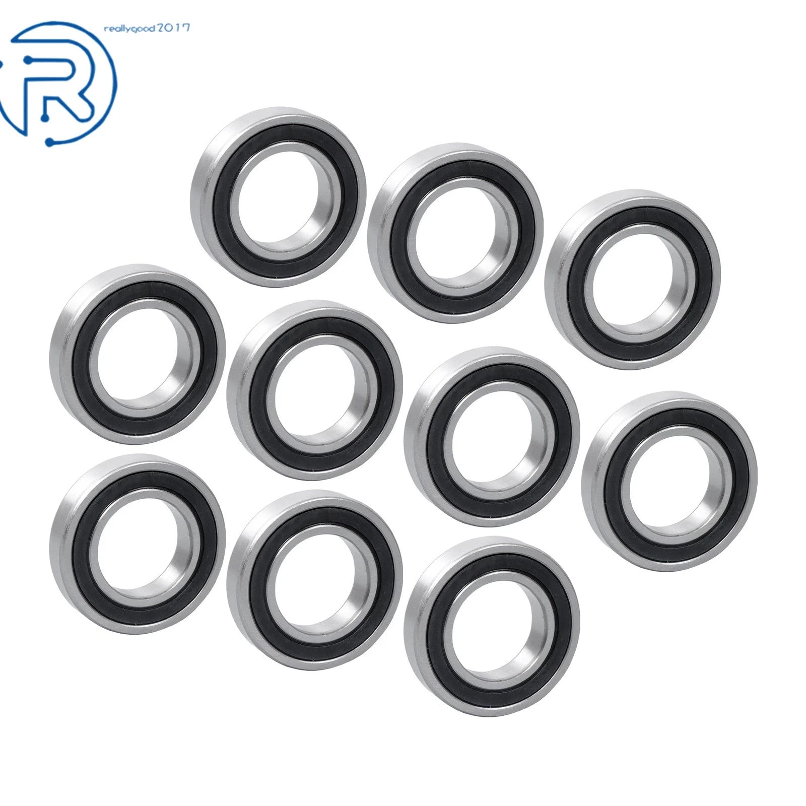 10X R20-2RS Ball Bearing for Various Applications (1-1/4" ID, 2-1/4" OD)