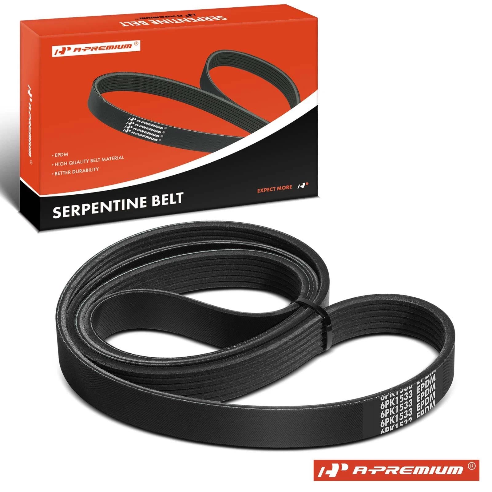 60.34 in Air Conditioning Serpentine Belt for Ford Escape (2017–2017)