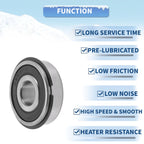 6302NR2RS Deep Groove Ball Bearing for Scooter Skateboard (15x42x13mm)