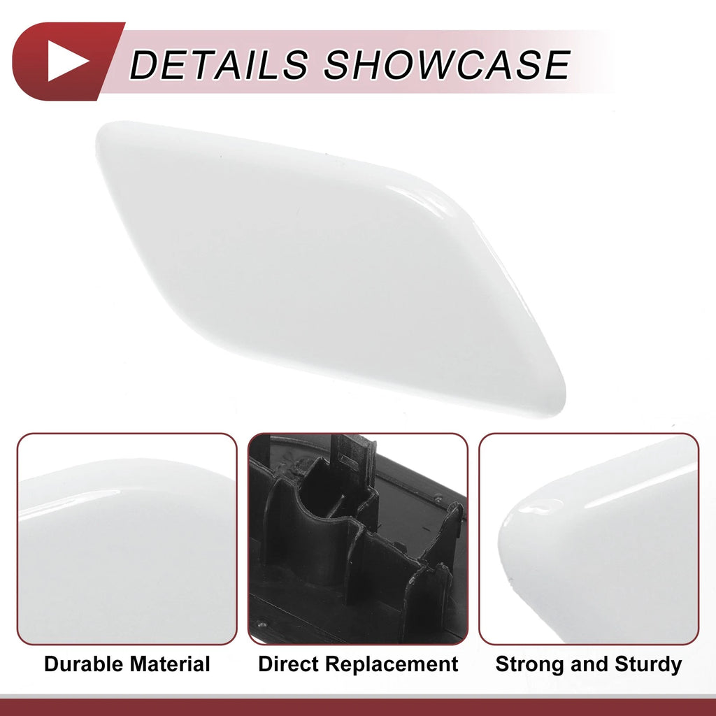 Front Right Washer Nozzle Cover Cap for Subaru Outback (2010–2018) White
