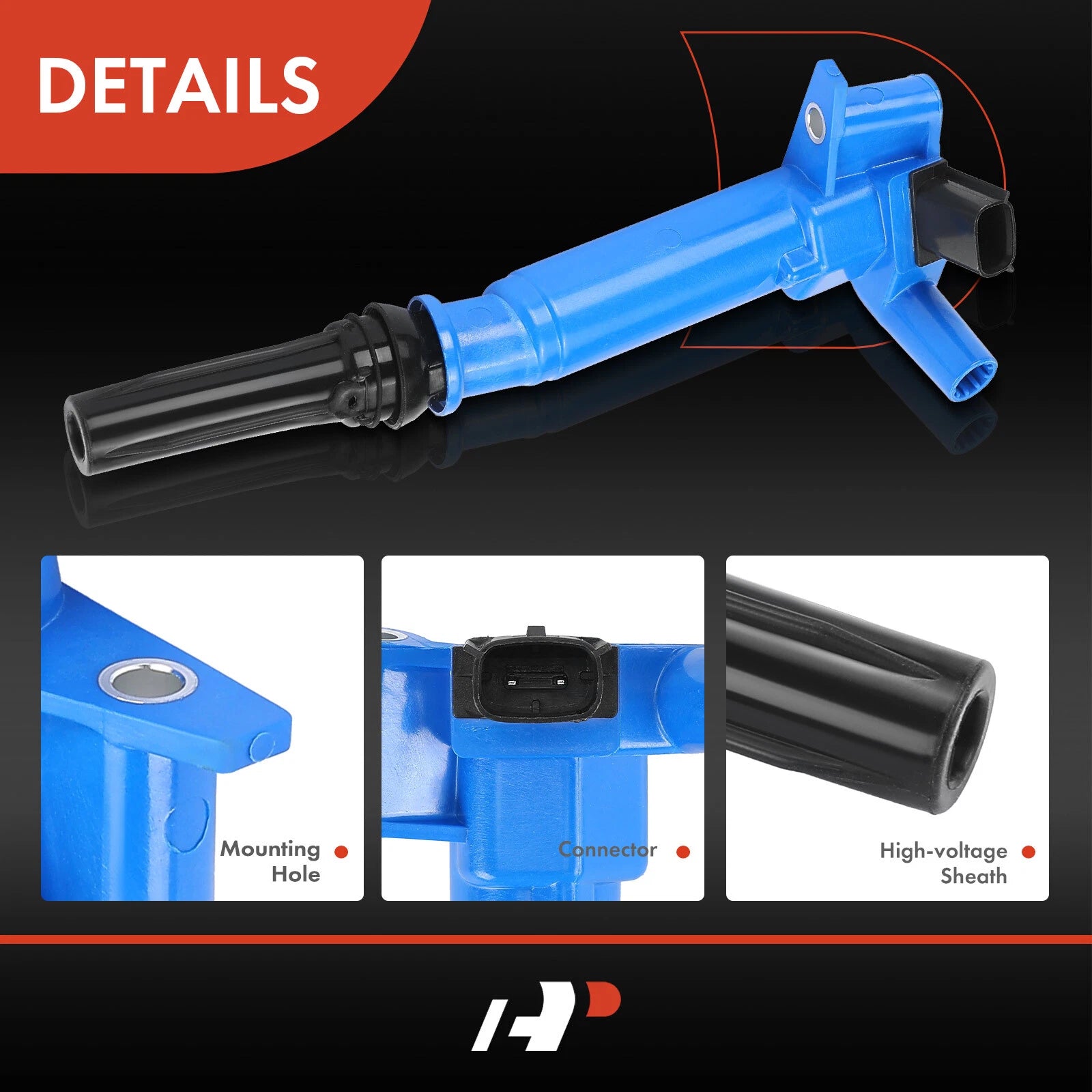 Set of 8 Blue Ignition Coils for Ford F-150 (2010–2014) F-250 (2011–2017)