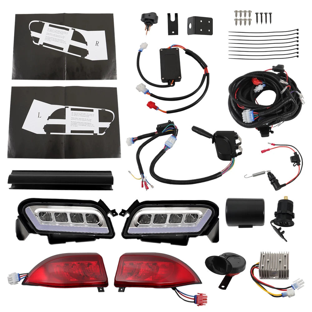 Deluxe Plus LED Light Kit & Tail Light Kit for Club Car Tempo