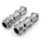 Chrome Skeleton Spike Hand Grips for Honda Shadow 750 (2001–2007)