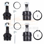 Set of 4 Front Upper Lower Ball Joints for Ford F-250 4x4 (1980–1996)