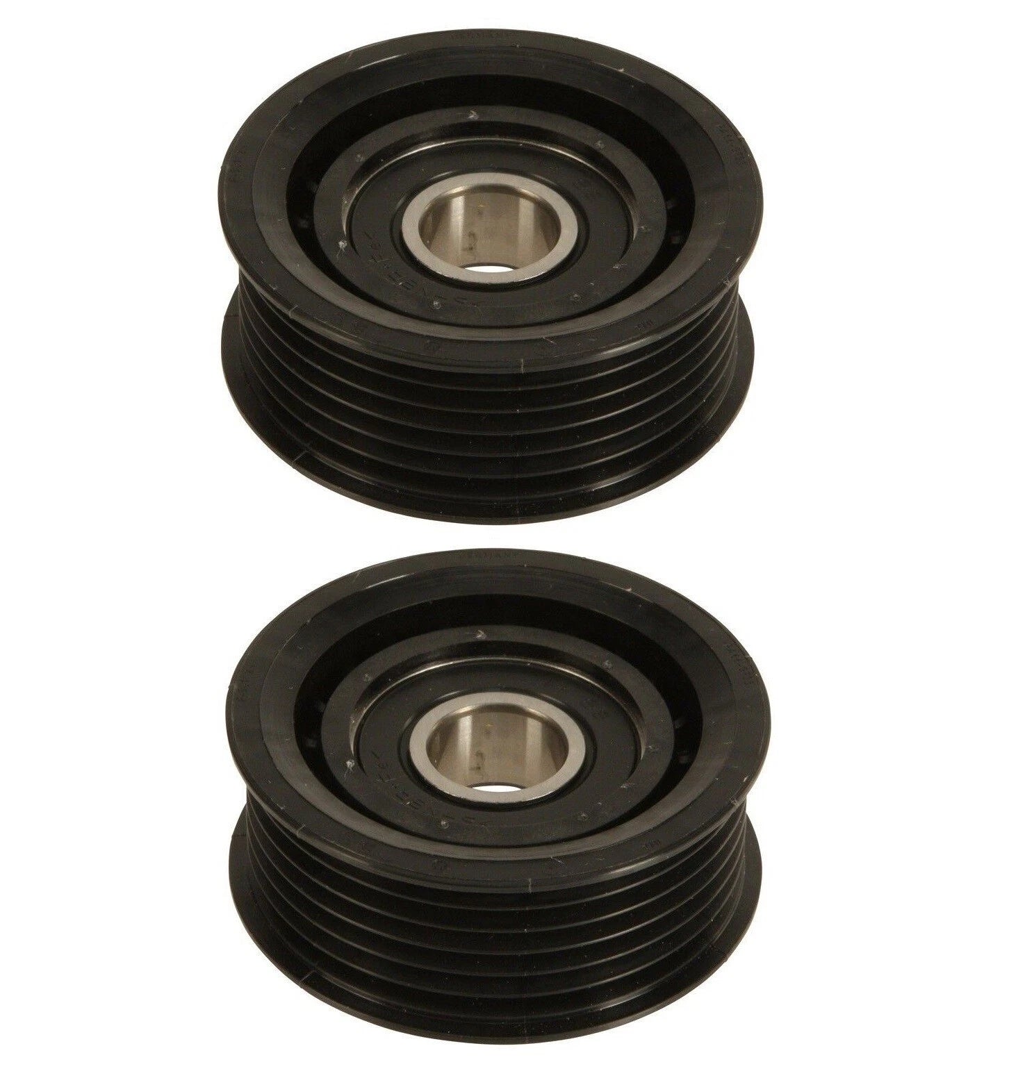 2X Drive Belt Idler Pulleys (Grooved) for Dodge Mercedes