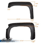 Set of 4 Pocket Rivet Style Fender Flares for Silverado 1500