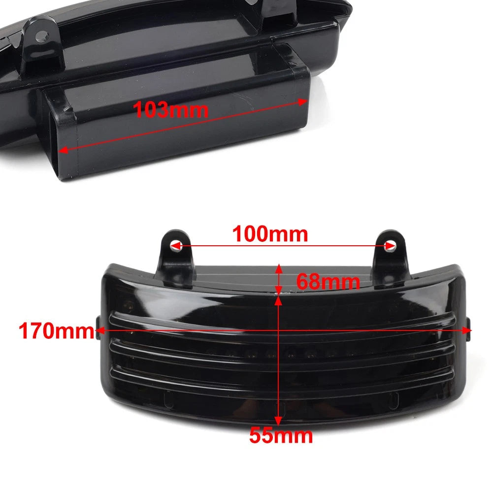 Tri-Bar LED Rear Tail Fender Tip Light for Harley Street Glide (2014–2019)