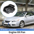 1 Pc Engine Oil Pan No.1210128060 for Toyota Solara (2006–2008) Iron Black