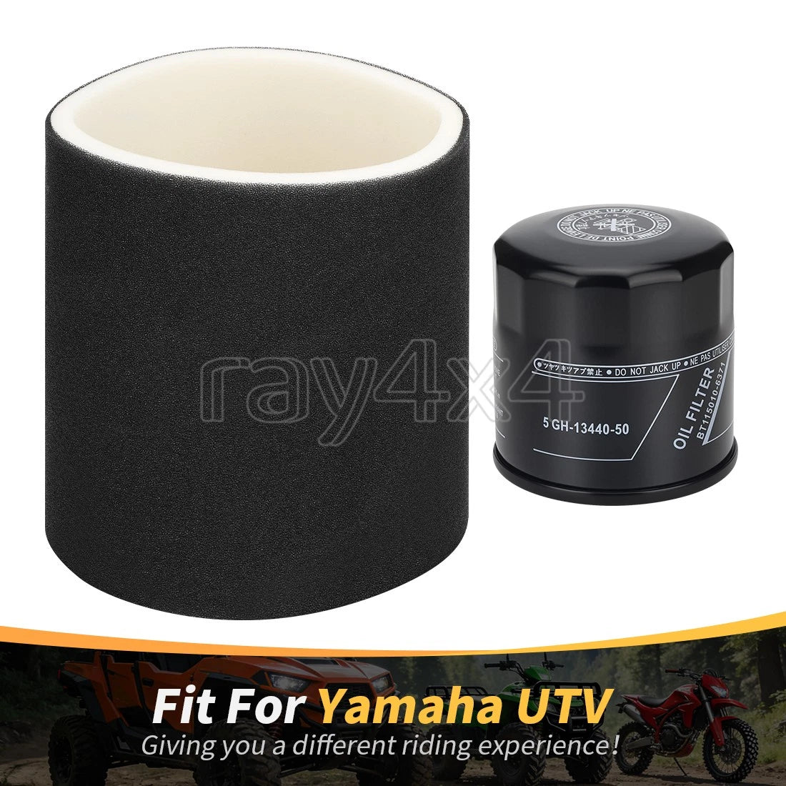 Air Filter & Oil Filter for Yamaha Viking 700 YXM700 YXC700 (2014–2019) 5GH-13440-80-00