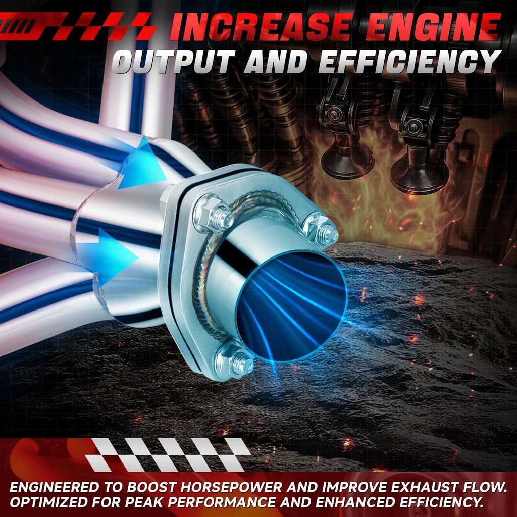 T304 Stainless Steel Exhaust Manifold Headers for Chevrolet Corvette (1955–1982)